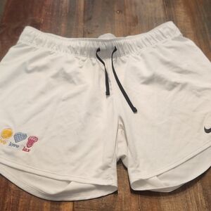 Nike Women's White Sports Shorts